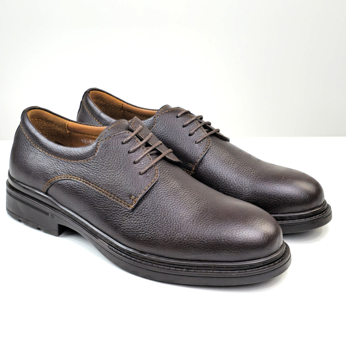 0557 chaussure Richelieu homme en cuir marron