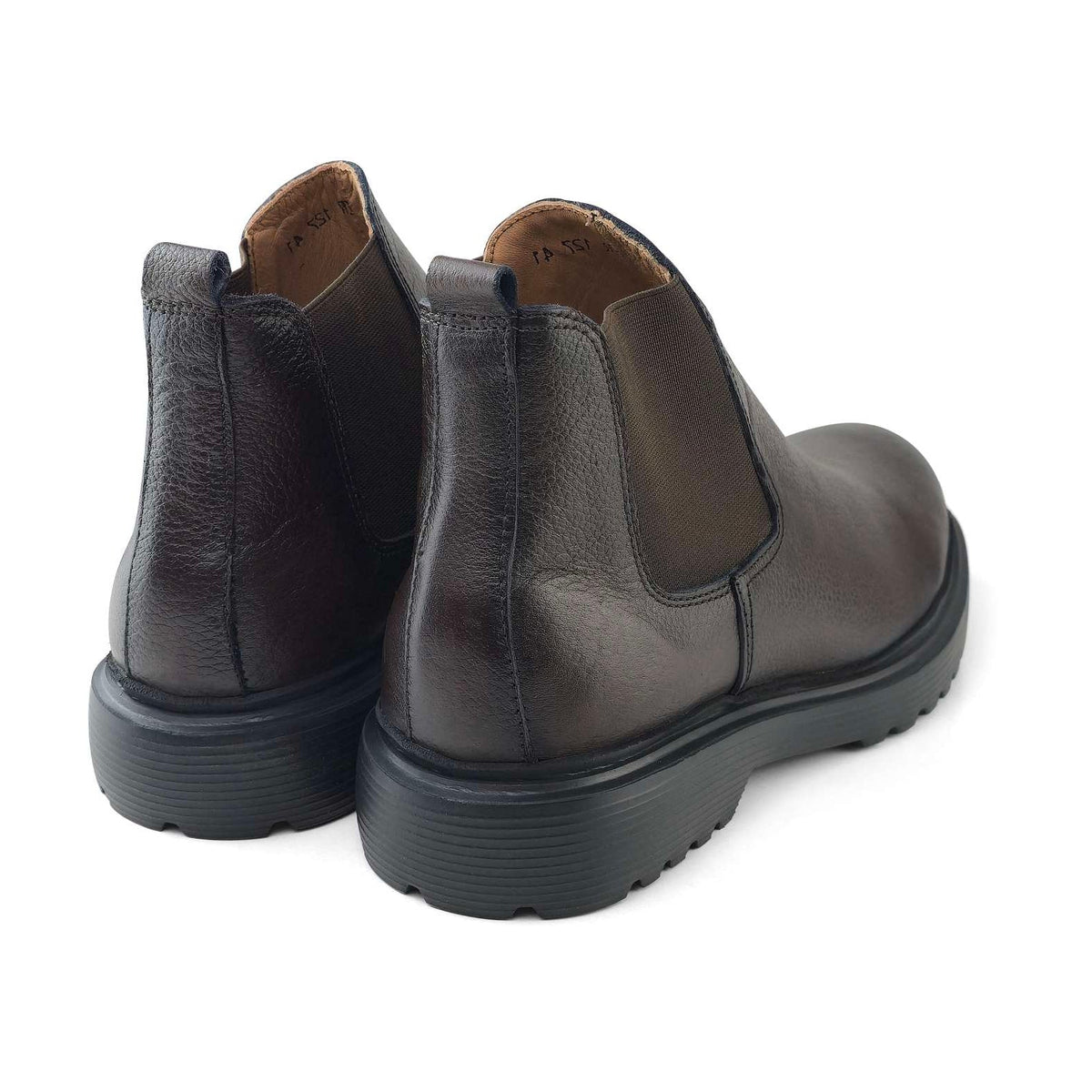Bottine Chelsea Homme en Cuir MarronGHJ
