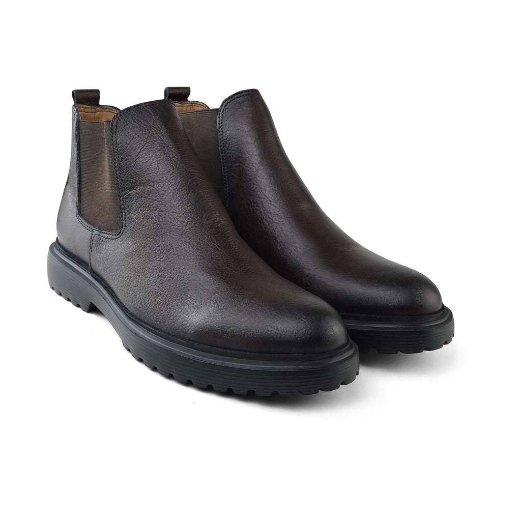 Bottine Chelsea Homme en Cuir MarronD
