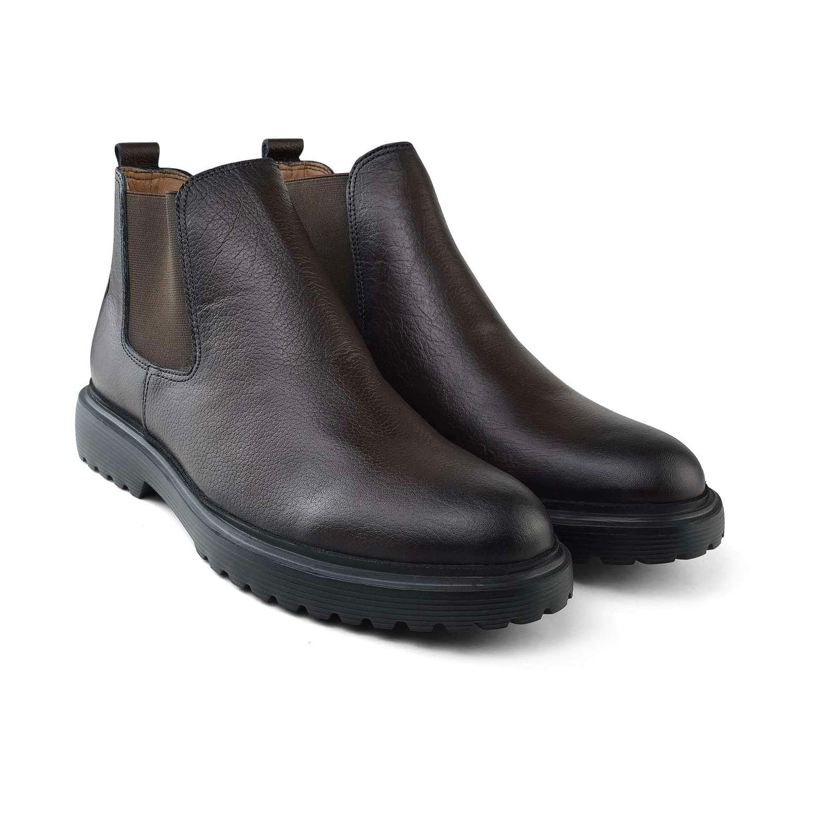 Bottine Chelsea Homme en Cuir MarronD