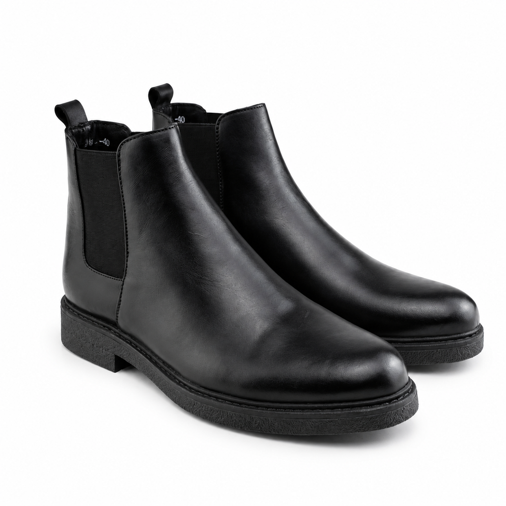 Bottine Homme en Cuir NoirUY