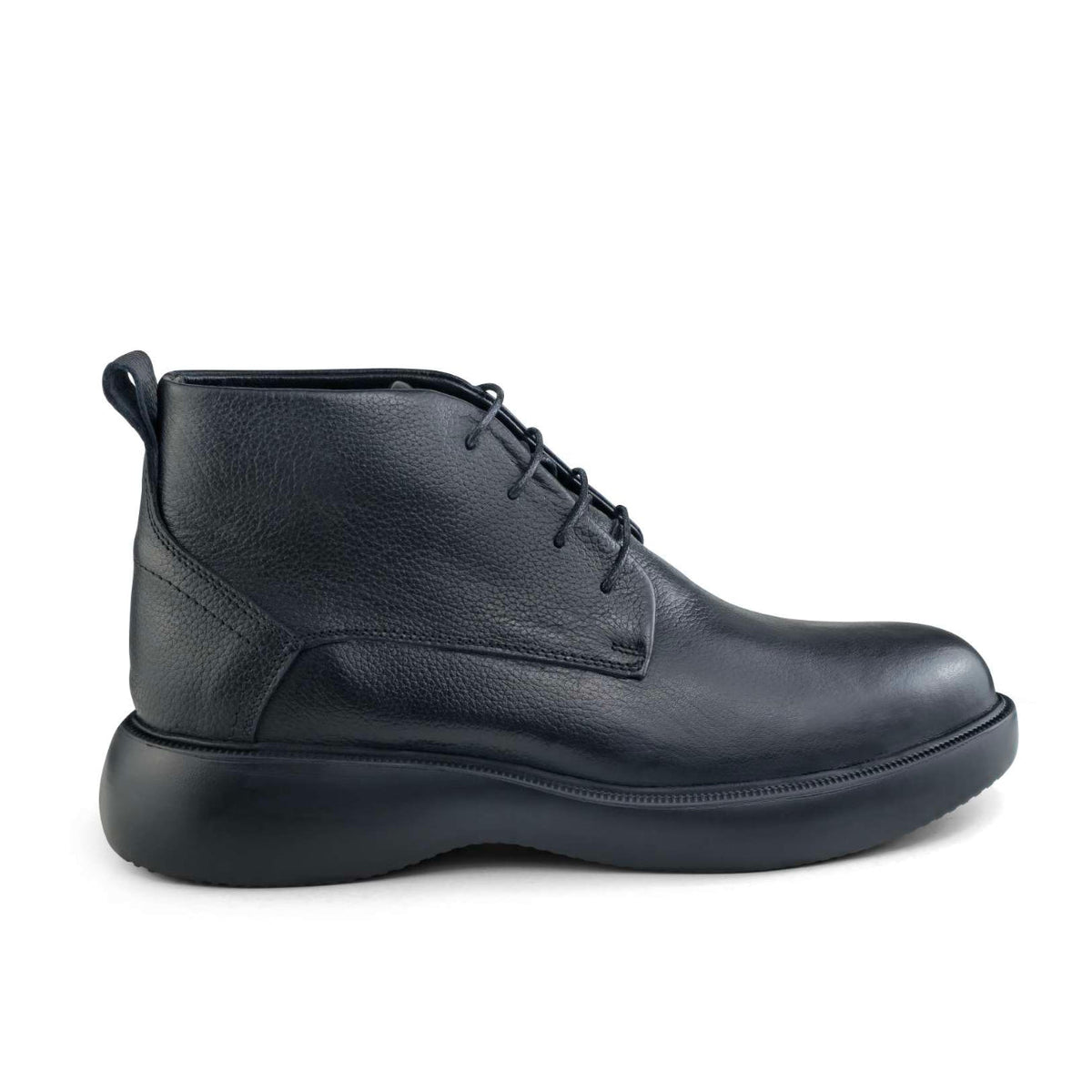 Bottine Homme en Cuir Noir et Marron 