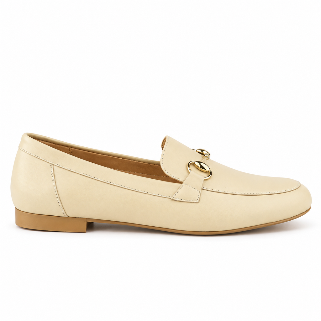 Chaussure Femme en Cuir Beige78