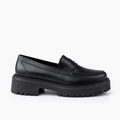 Chaussure Femme en Cuir Noir FR