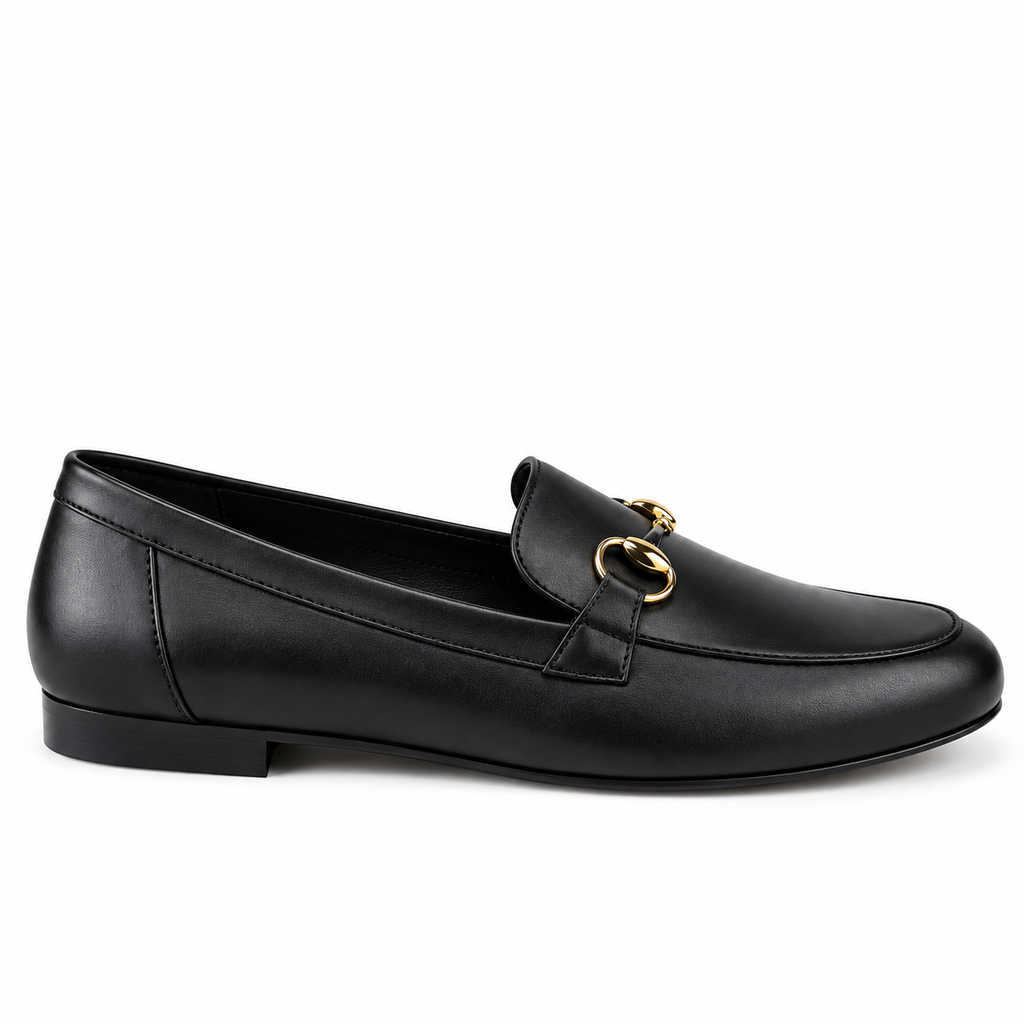 Chaussure Femme en Cuir Noir KLM