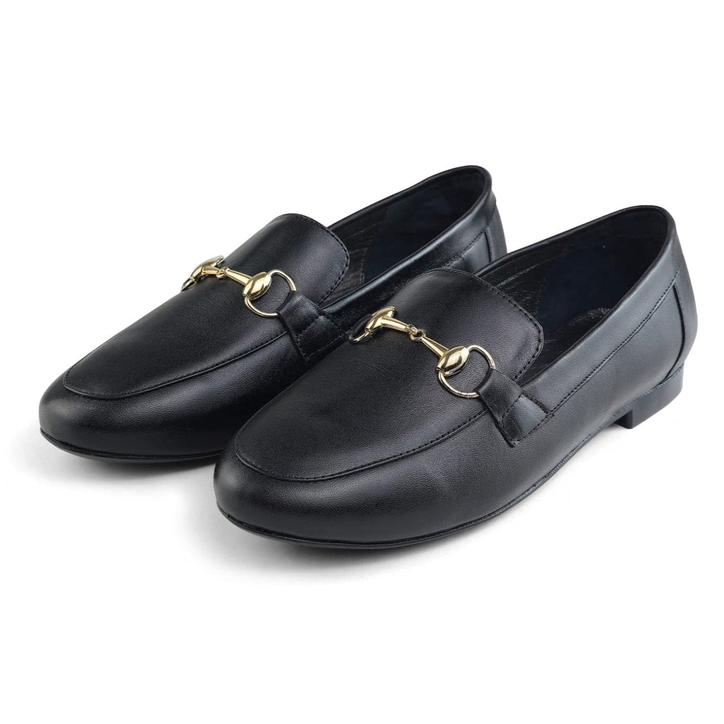 Chaussure Femme en Cuir Noir KLM