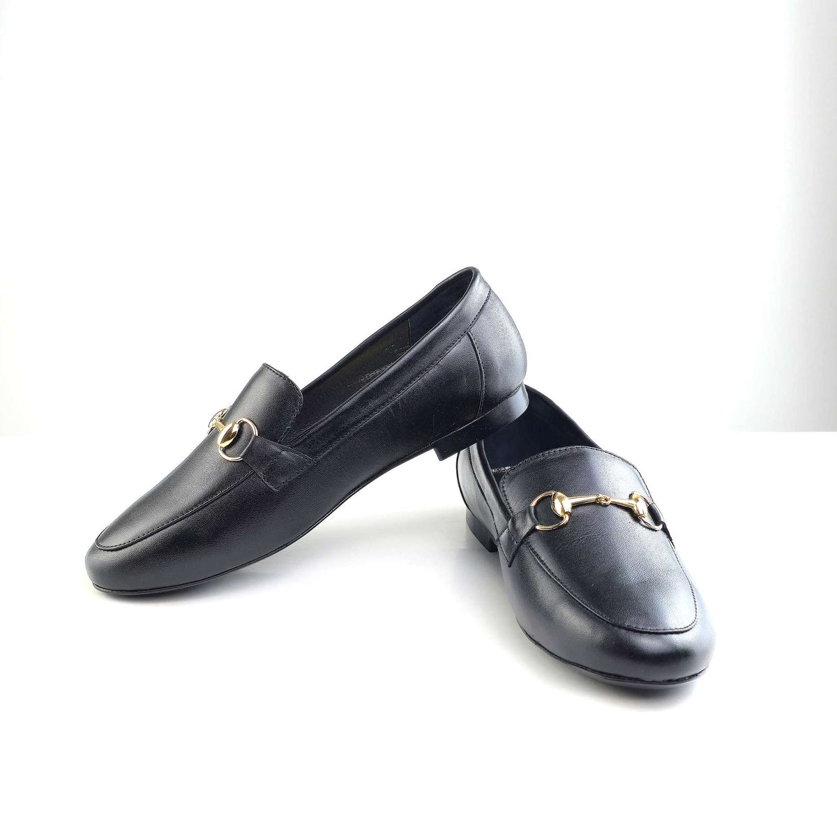 Chaussure Femme en Cuir Noir NJY