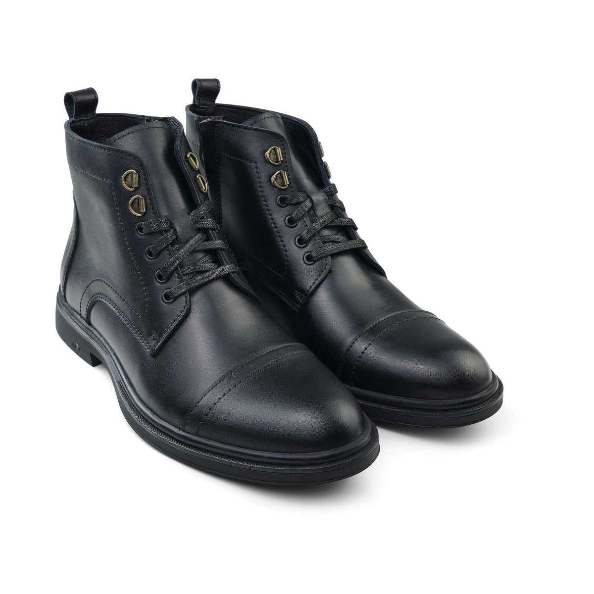 Bottine Homme en Cuir Noir 0100 | Lemusc.ma