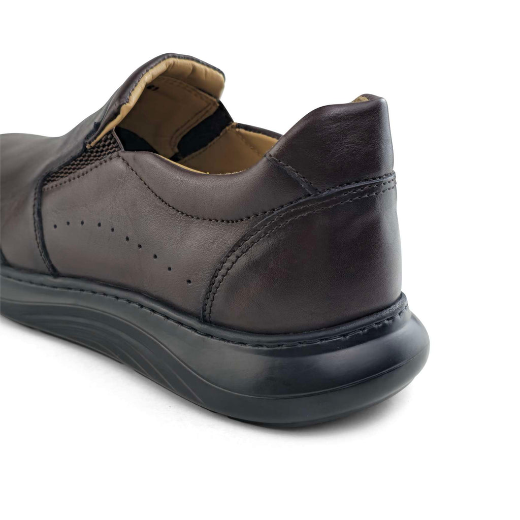 Chaussure Confort Homme en Cuir Noir et Marron 014 | Lemusc.ma