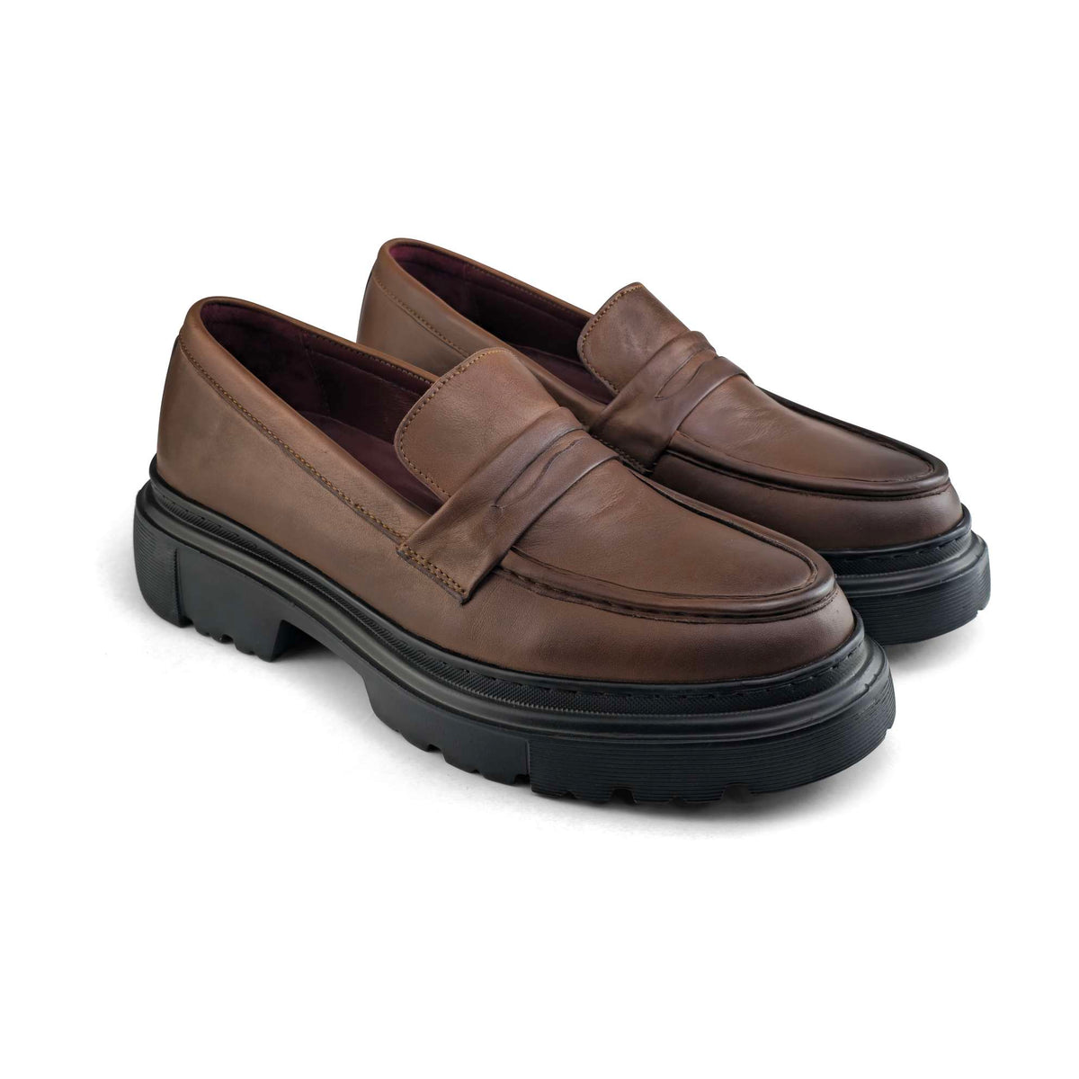 Mocassin Sport Homme en Cuir Marron 049 | Lemusc.ma
