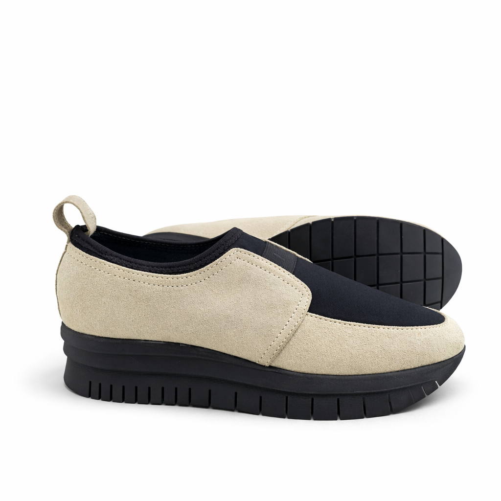 Sneaker Femme en Cuir Gris?N