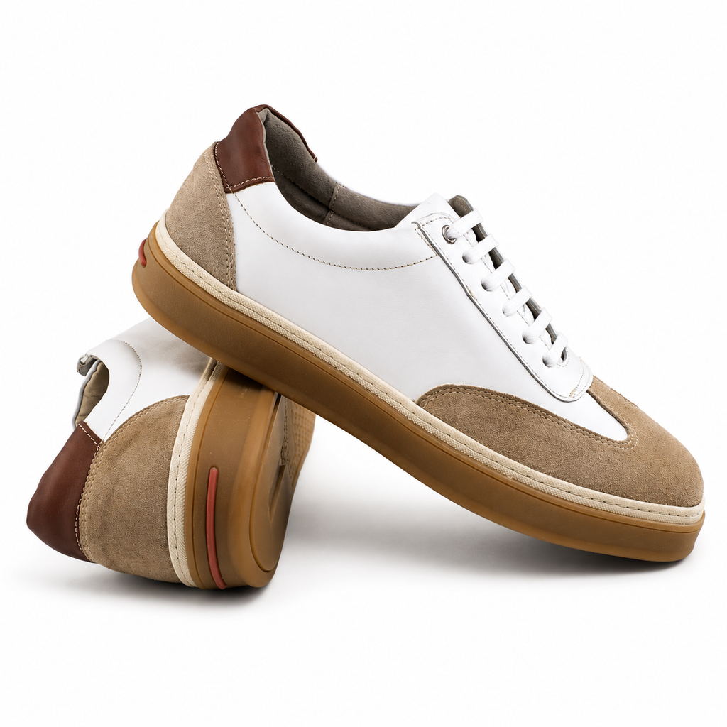 Sneaker Homme en Cuir BlancGH