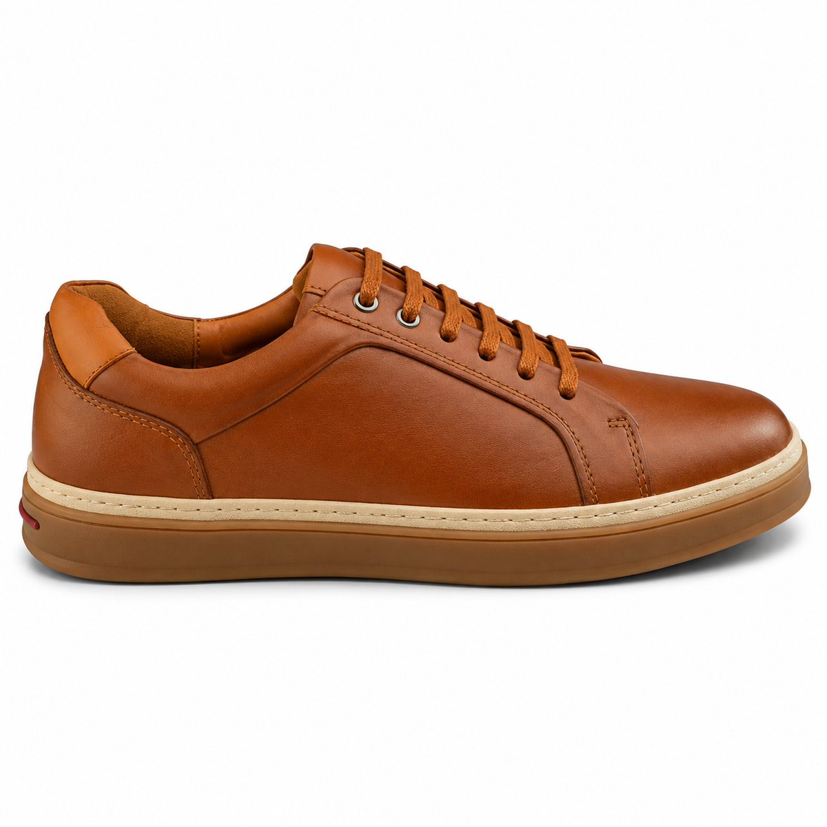 Sneaker Homme en Cuir Marron