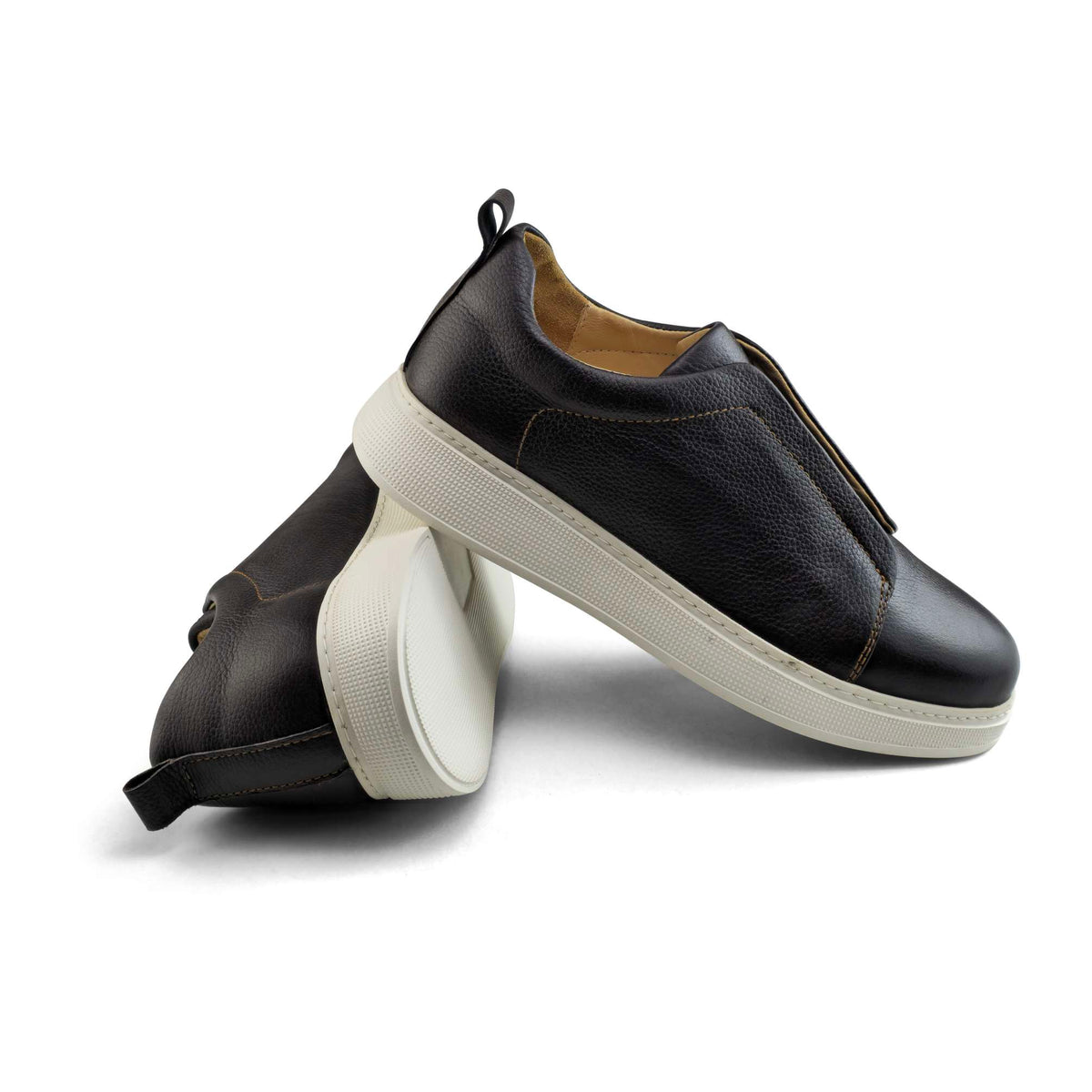 Sneaker Homme en Cuir Marron54