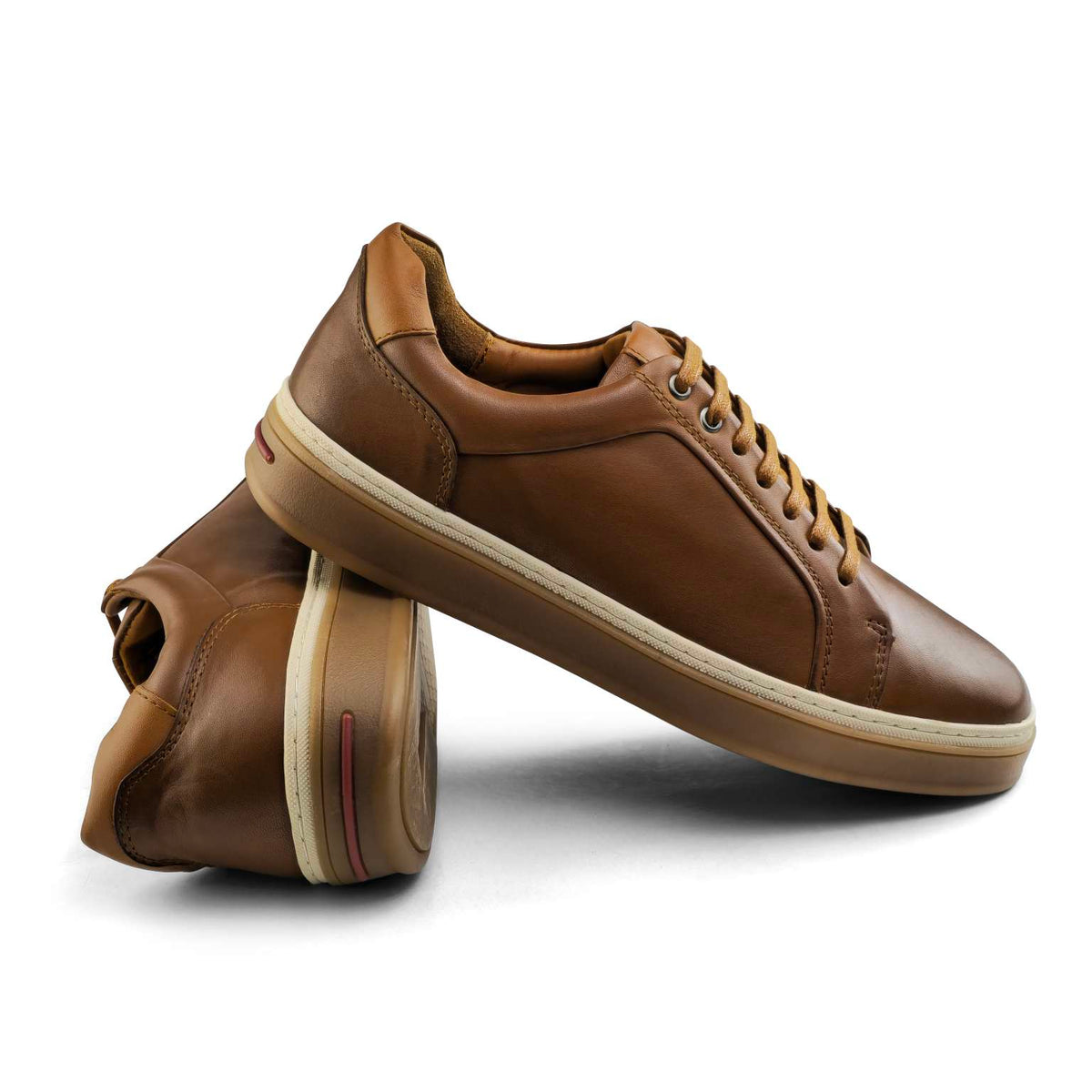 Sneaker Homme en Cuir MarronUI