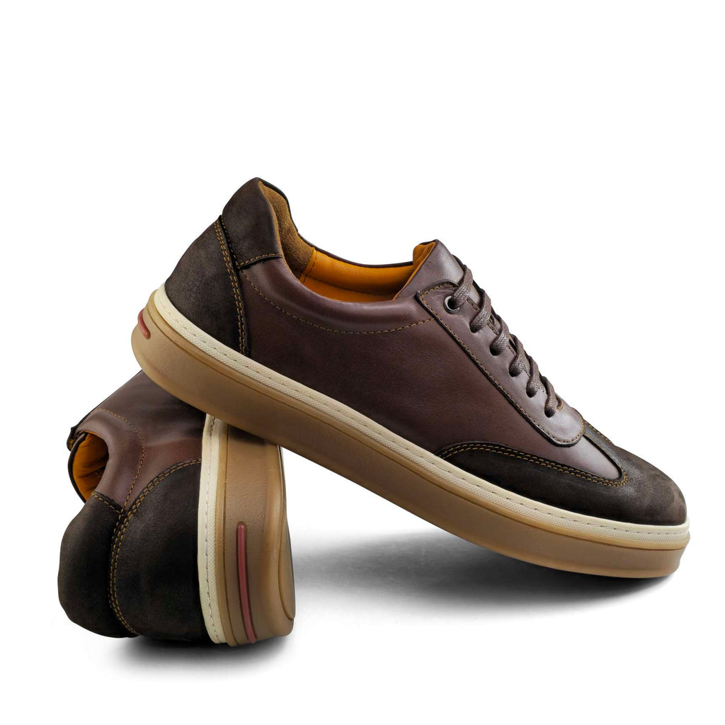 Sneaker Homme en Cuir Marron CV