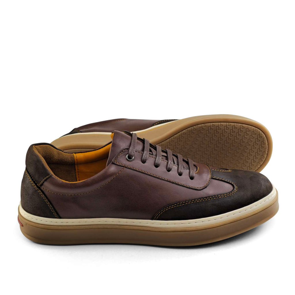 Sneaker Homme en Cuir Marron CG
