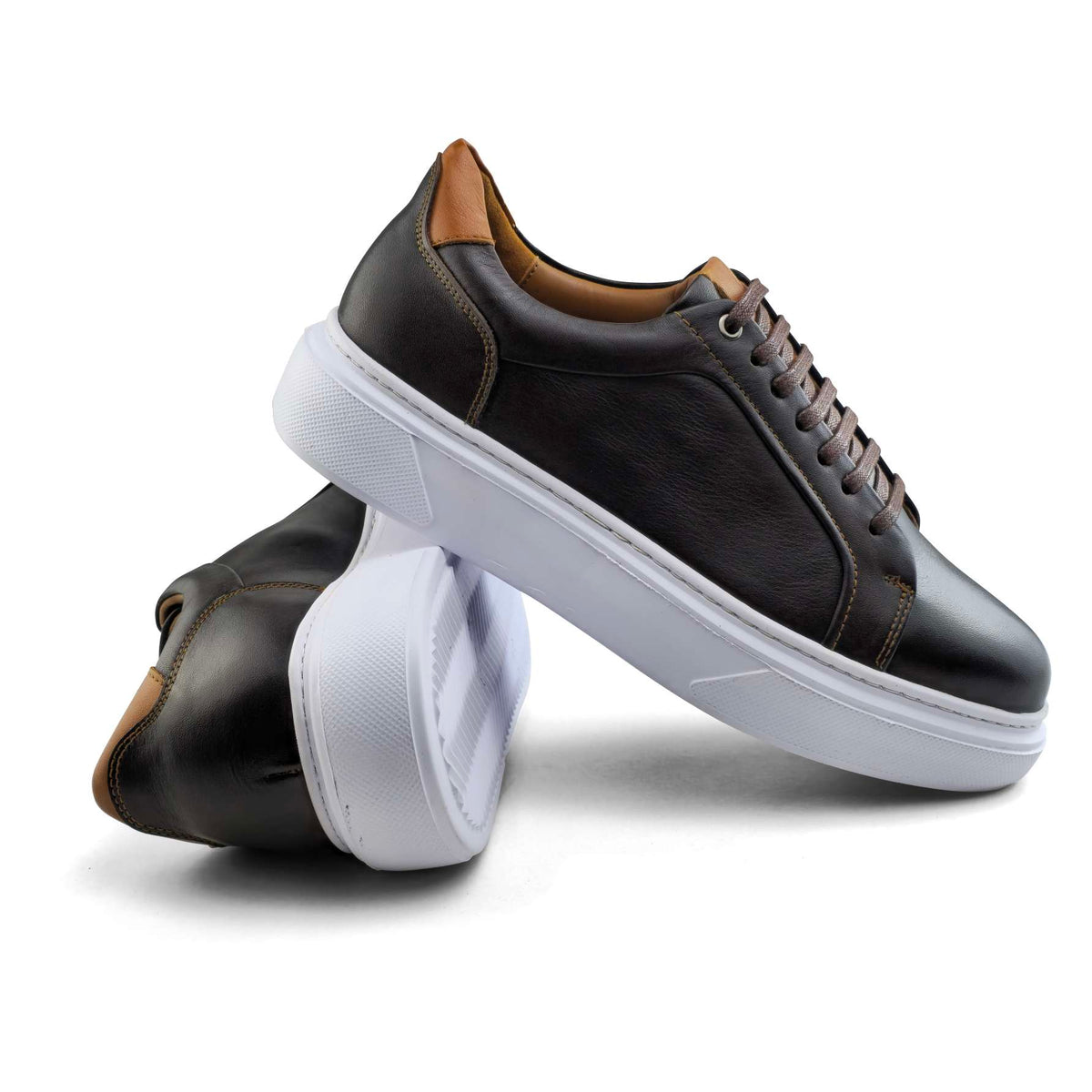 Sneaker Homme en Cuir Noir53