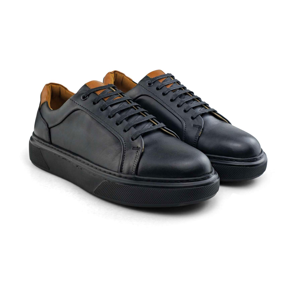 Sneaker Homme en Cuir Noir54