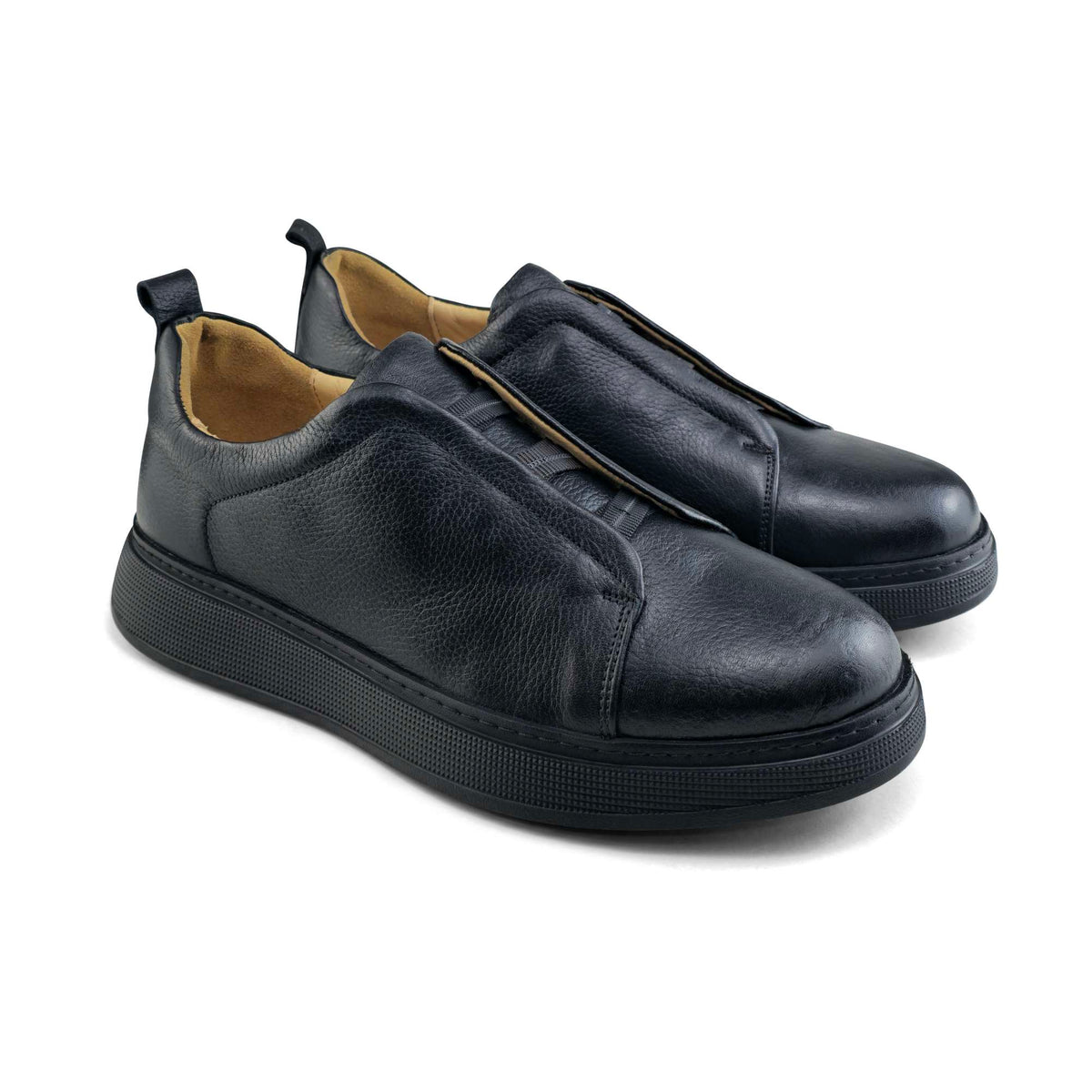 Sneaker Homme en Cuir Tabac54