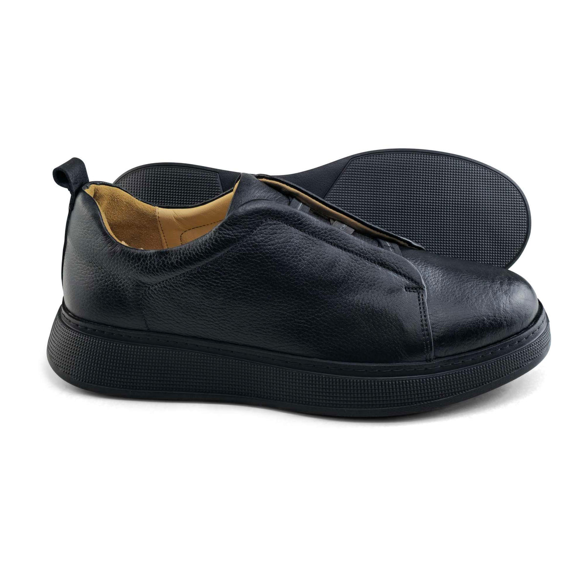 Sneaker Homme en Cuir Tabac643