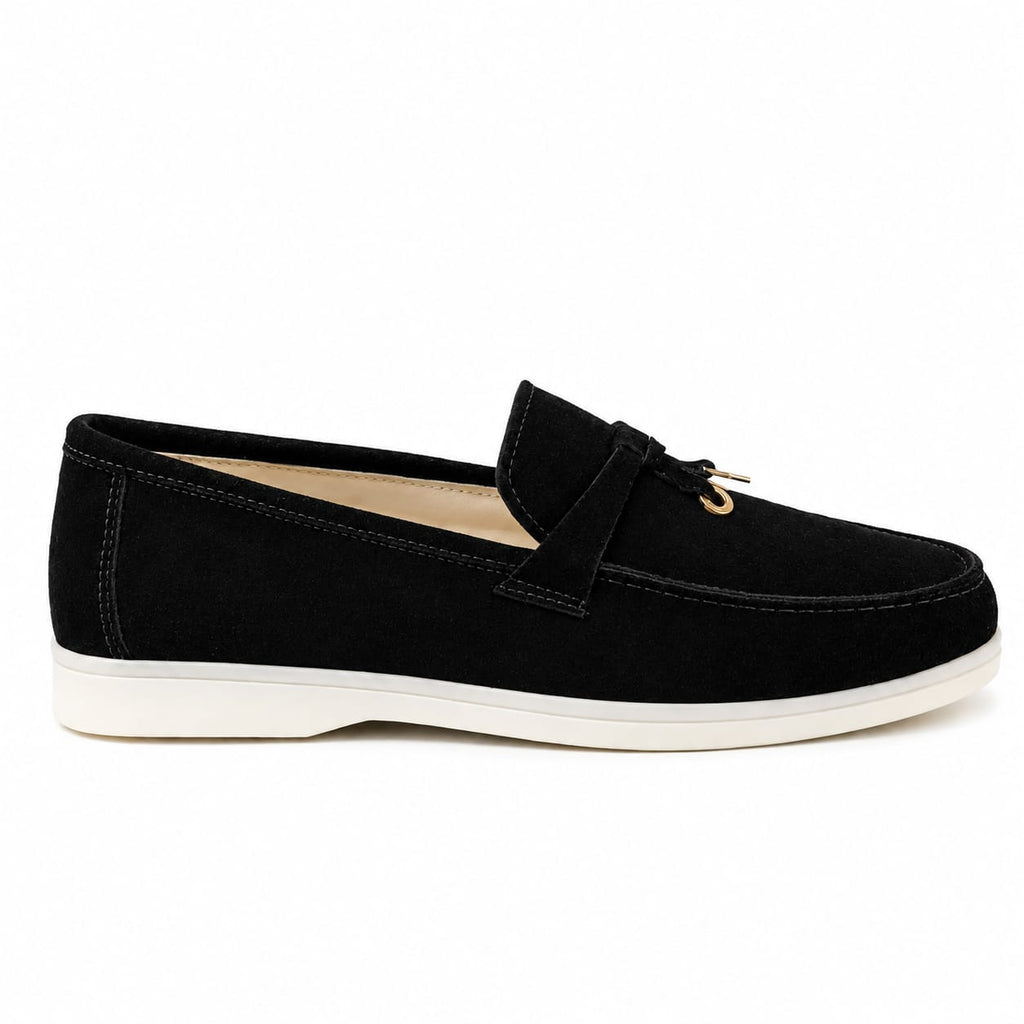 0116 chaussure Femme en cuir daim noir