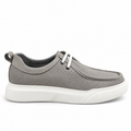 08 Mocassin Richelieu homme en cuir gris