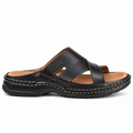 021 sandale confort en cuir homme mrron fonce
