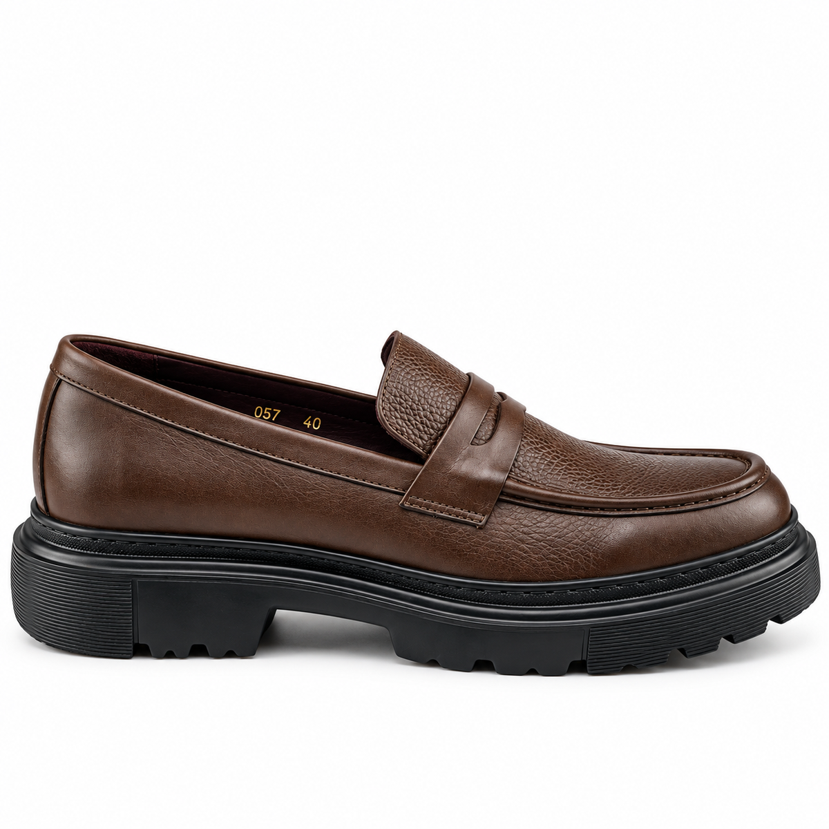 Mocassin Sport Homme en Cuir Marron 049 | Lemusc.ma