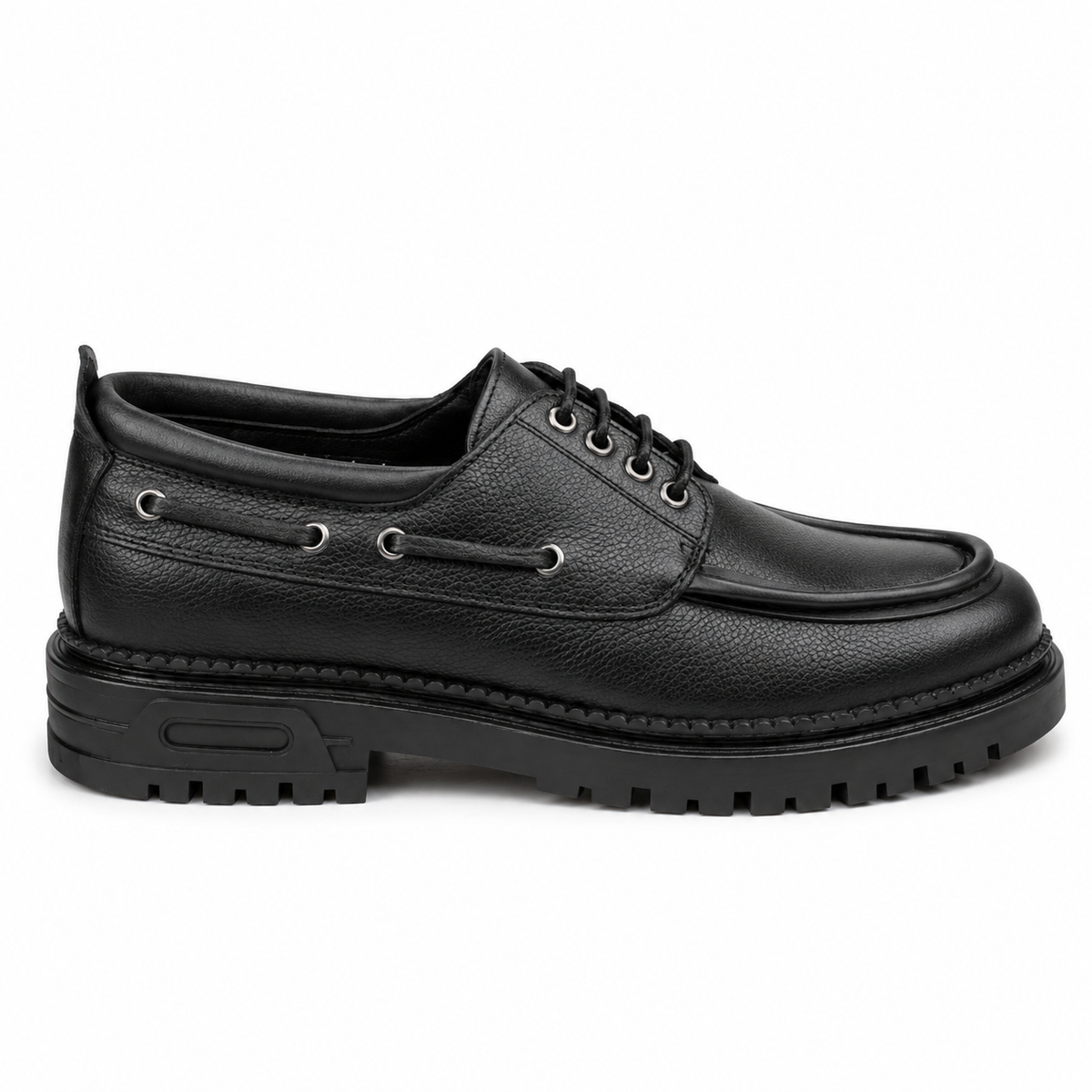 0556 chaussure Richelieu homme en cuir noir