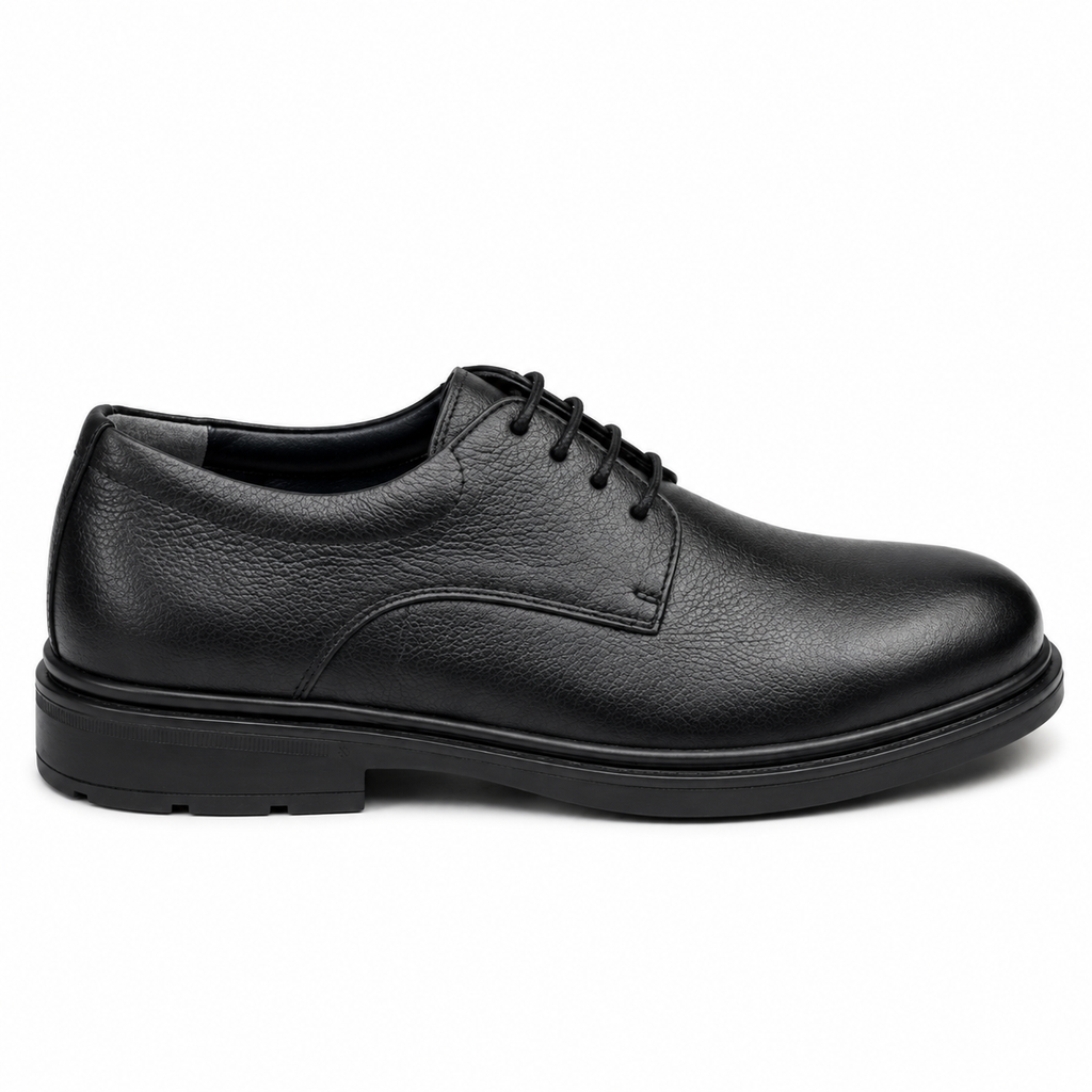 0557 chaussure Richelieu homme en cuir noir