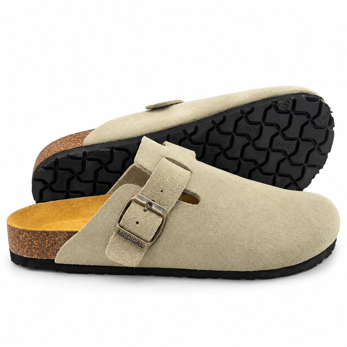 Sabot Homme & Femme en Cuir Daim 0207 | Lemusc.ma