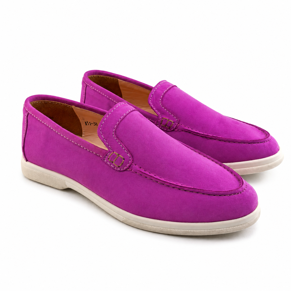 0115 chaussure Femme en cuir daim rose