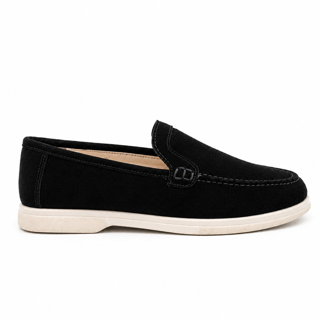 0115 chaussure  en cuir daim  Femme noir