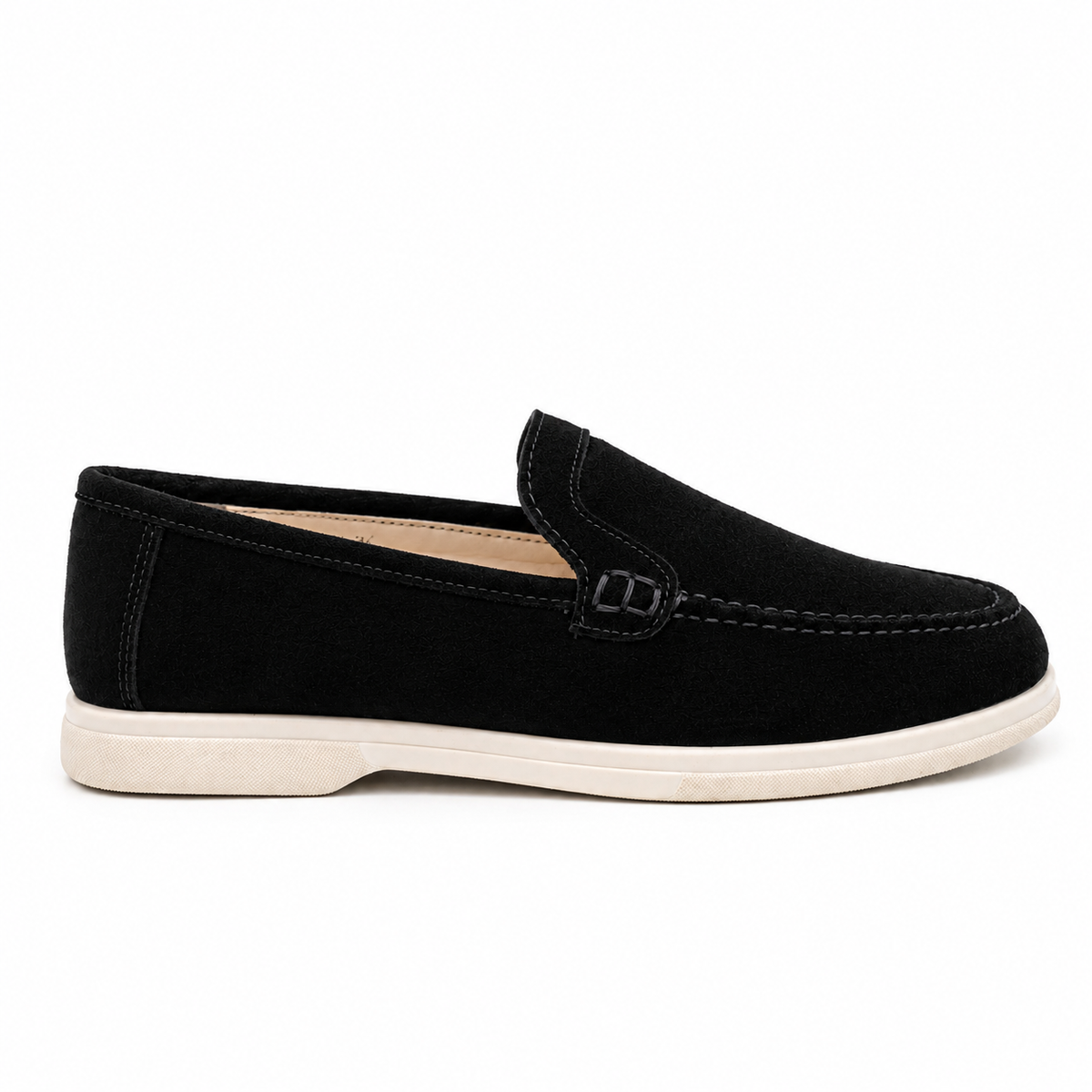 0115 chaussure  en cuir daim  Femme noir