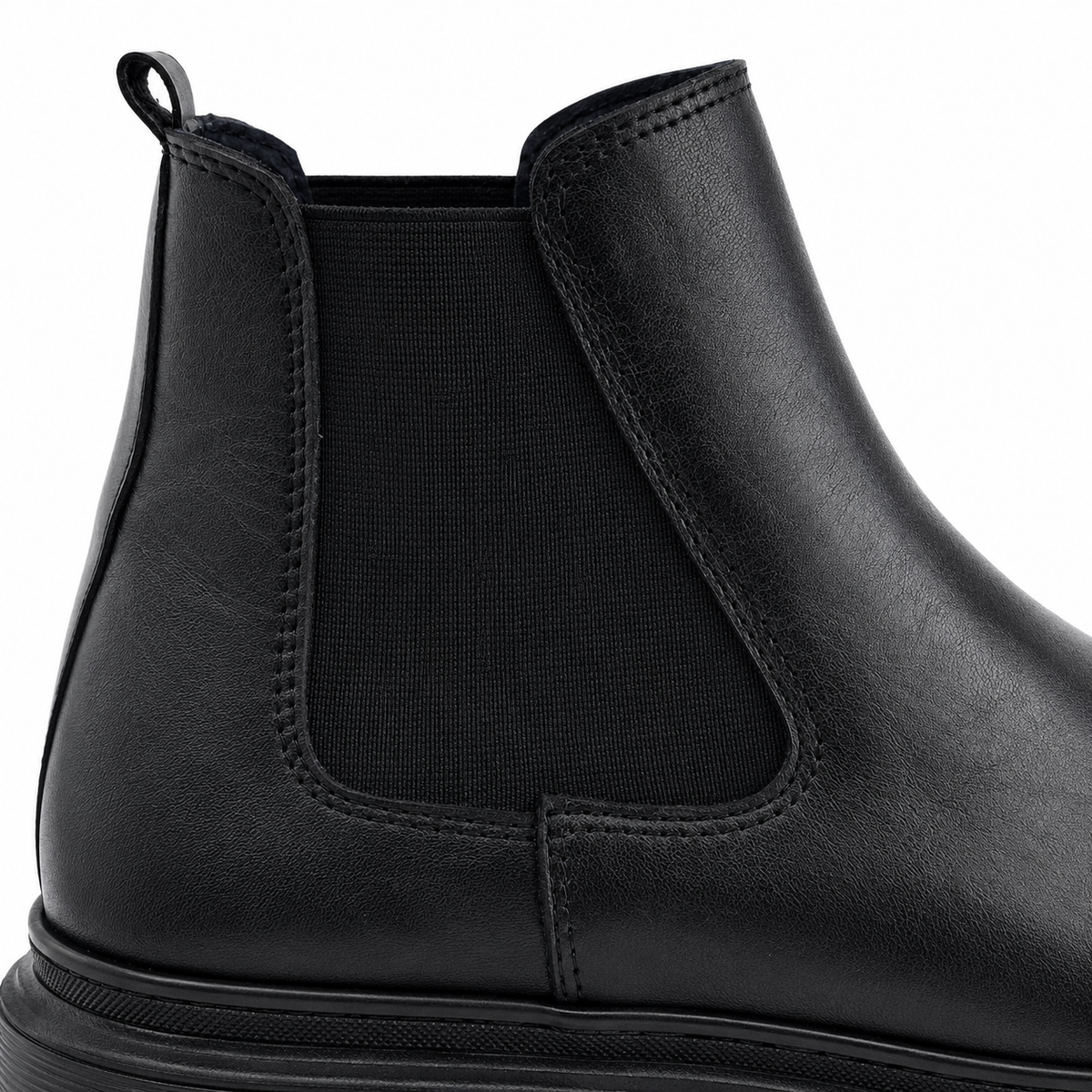 Bottines Homme en Cuir Noir 0310 | Lemusc.ma