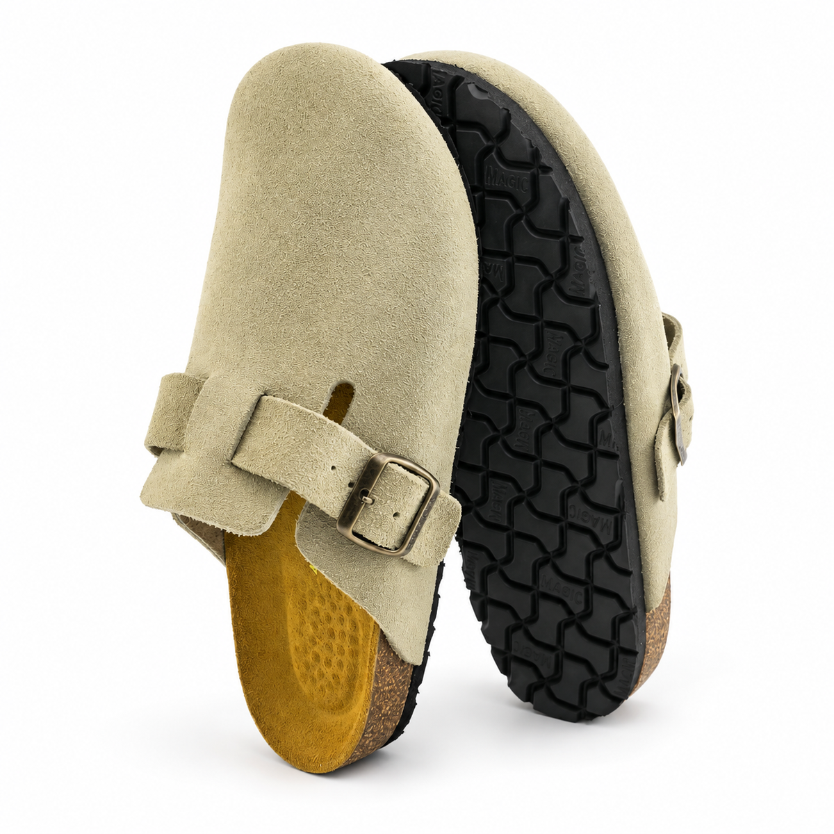Sabot Homme & Femme en Cuir Daim 0207 | Lemusc.ma