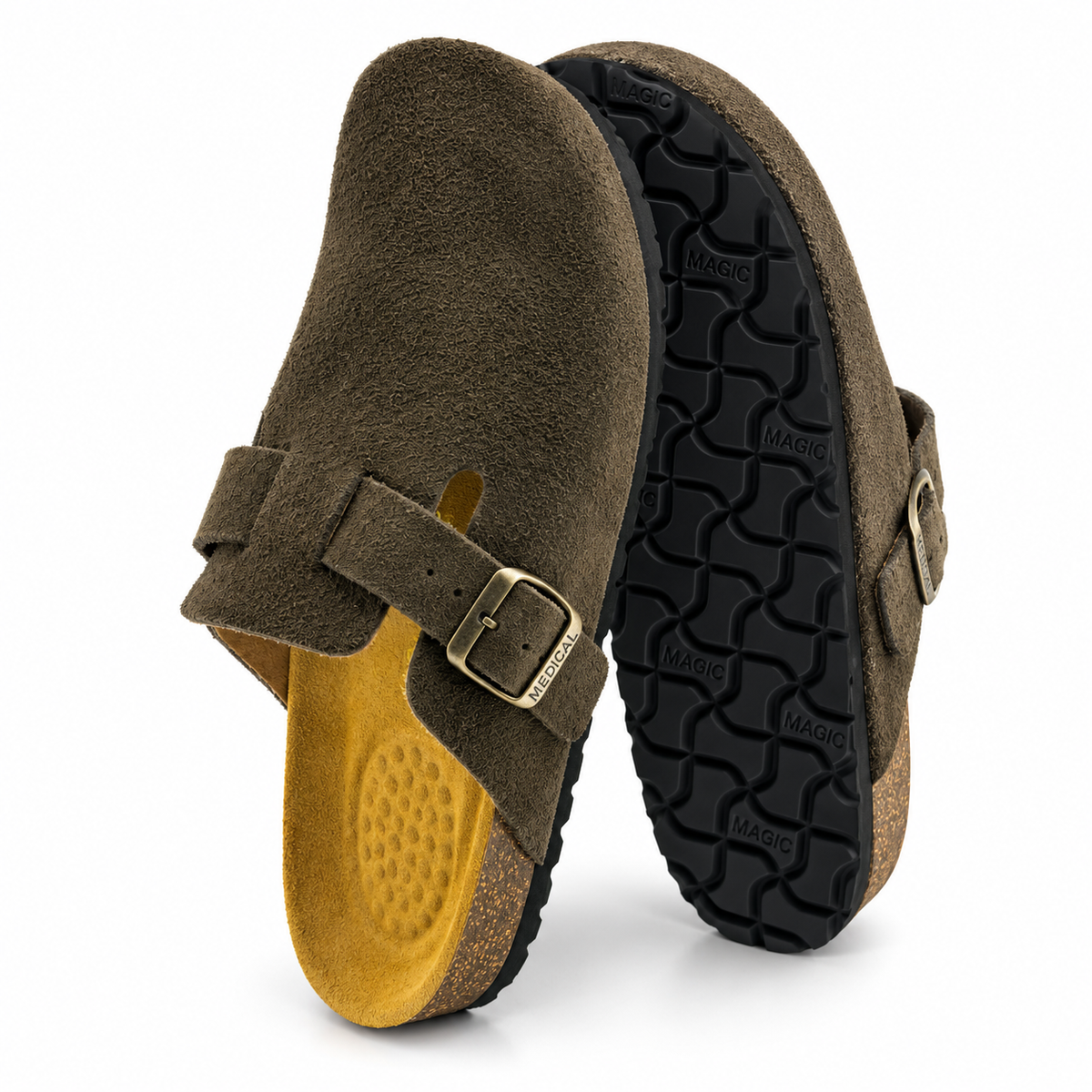Sabot Homme & Femme en Cuir Daim 0207 | Lemusc.ma