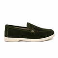 0115 chaussure Femme en cuir daim kaki