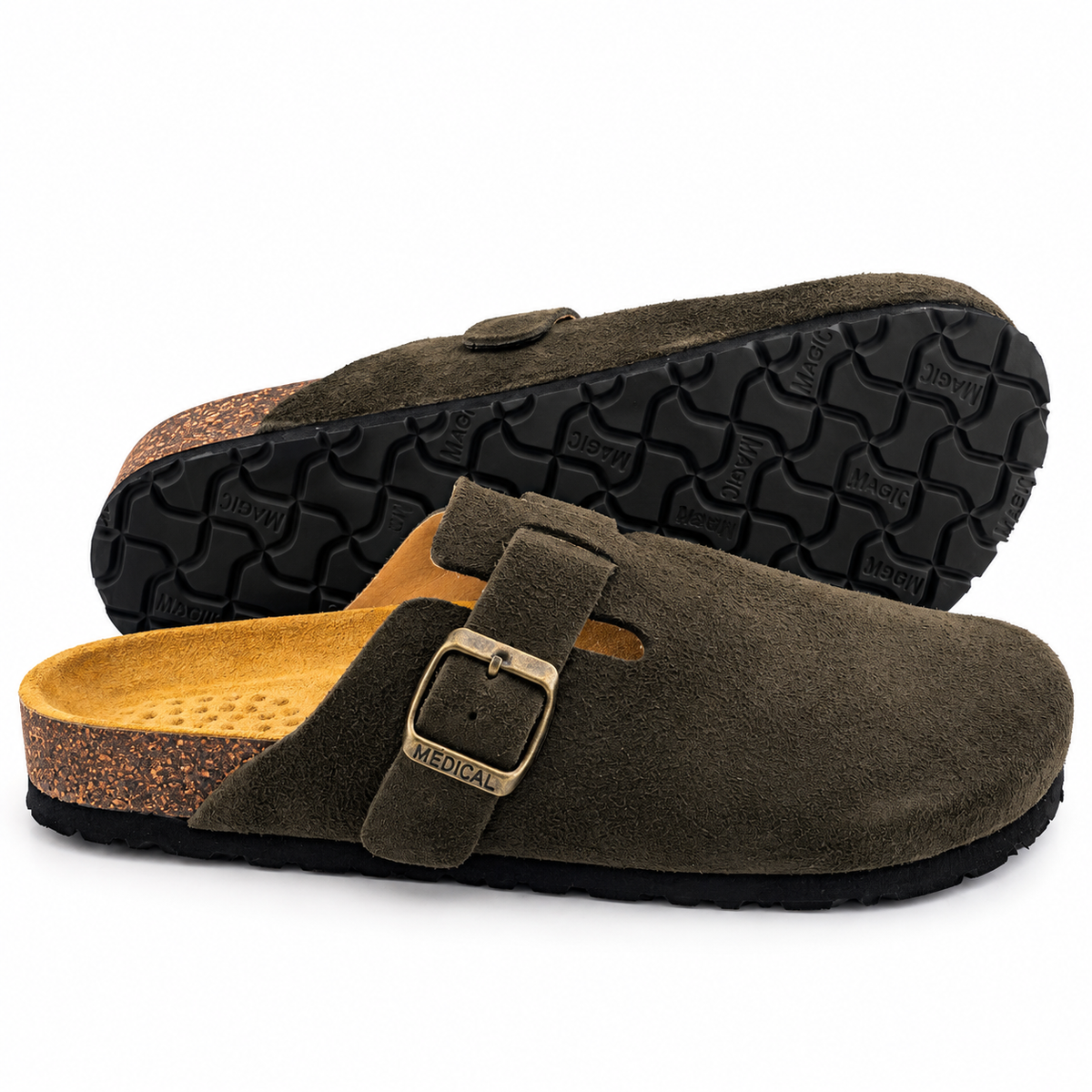 Sabot Homme & Femme en Cuir Daim 0207 | Lemusc.ma