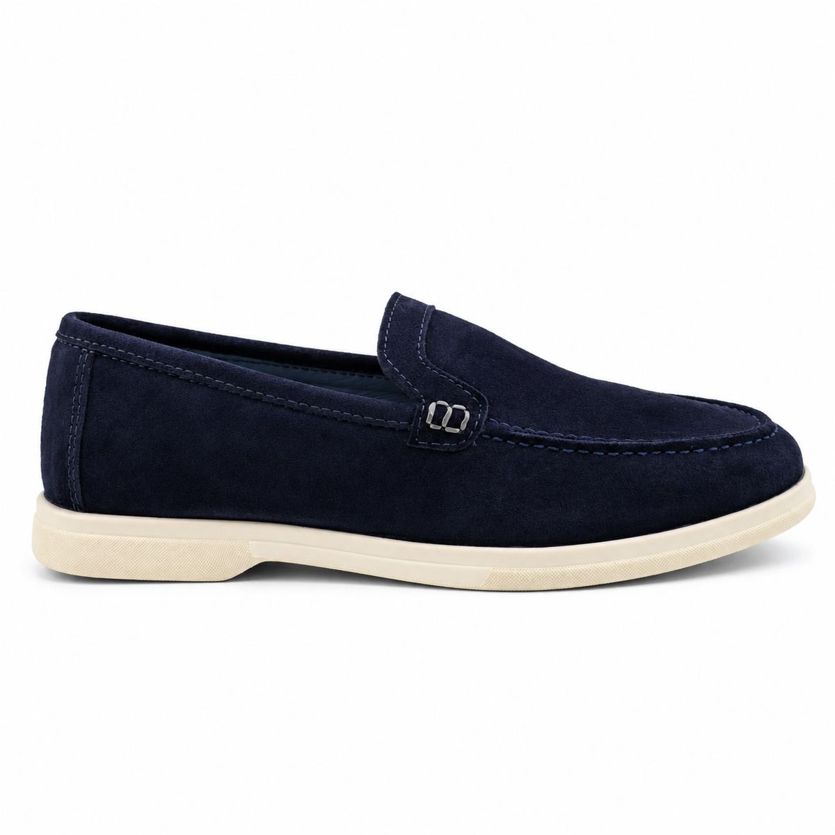 0115 chaussure Femme en cuir daim bleumarin