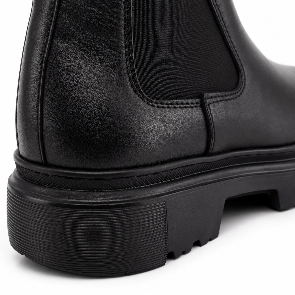 Bottines Homme en Cuir Noir 0310 | Lemusc.ma