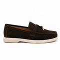 0116 chaussure Femme en cuir daim marron