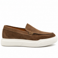 0147 chaussure mocassin  homme en cuir gris