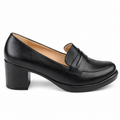 0238 chaussure Femme en cuir noir/marron