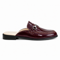 0118 chaussure Femme en cuir daim biege bordeaux