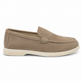 0115 chaussure en cuir daim femme rose bébé