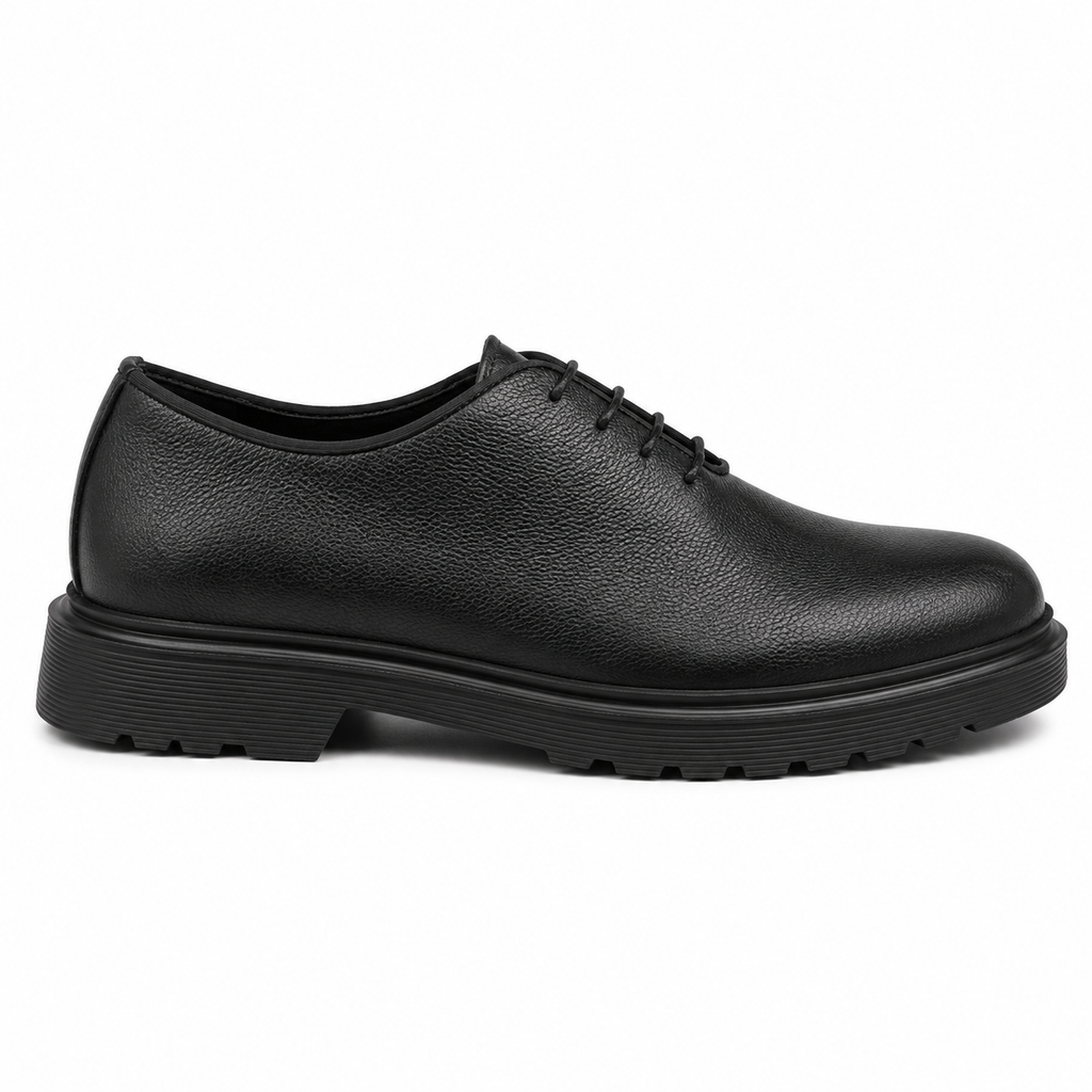 0414 chaussure Richelieu homme en cuir noir