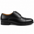 0322 Chaussures Homme  en cuir noir