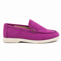 0115 chaussure Femme en cuir daim rose
